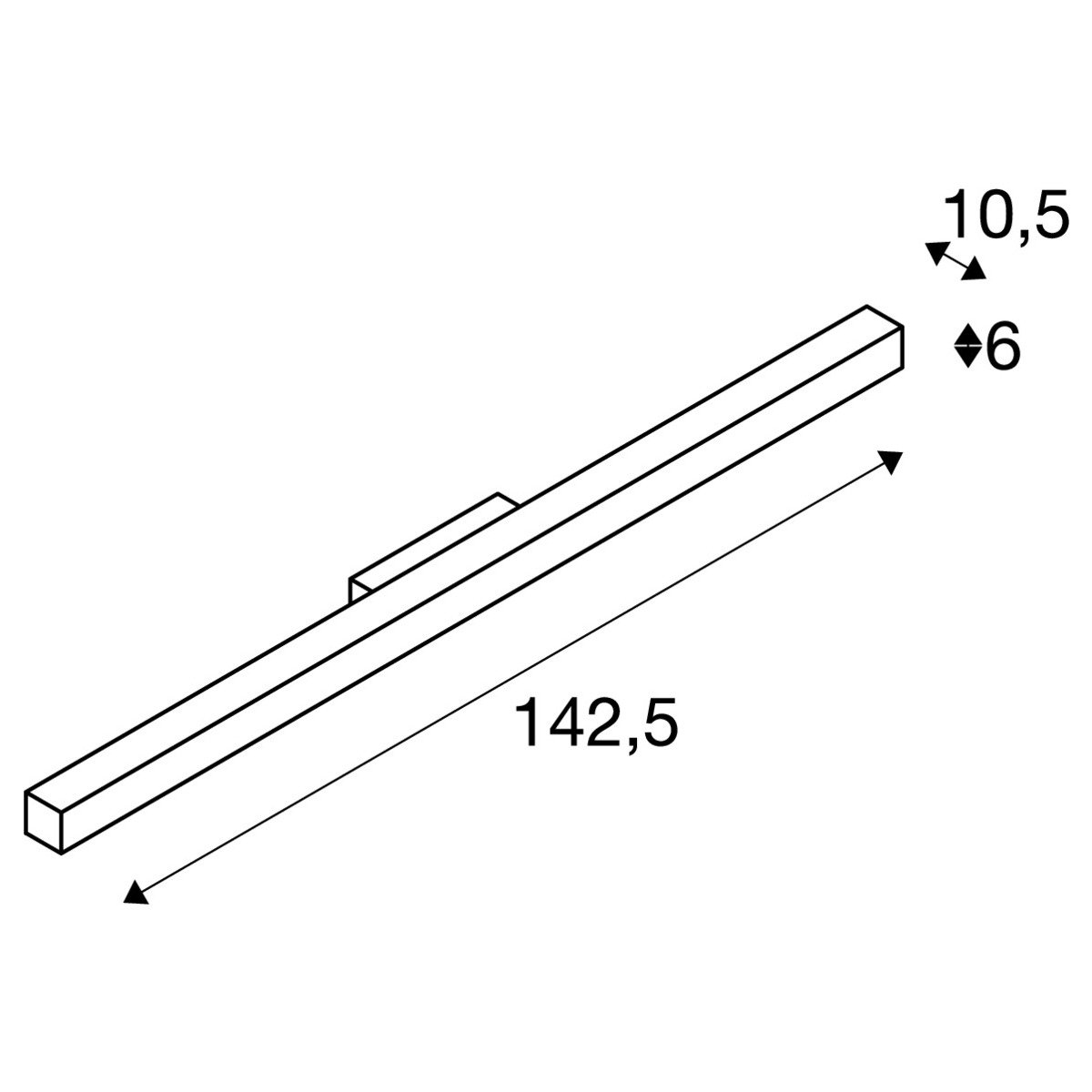 Wandleuchte Score L Downlighter schwarz in Modernem Stil von KS Beleuchtung 