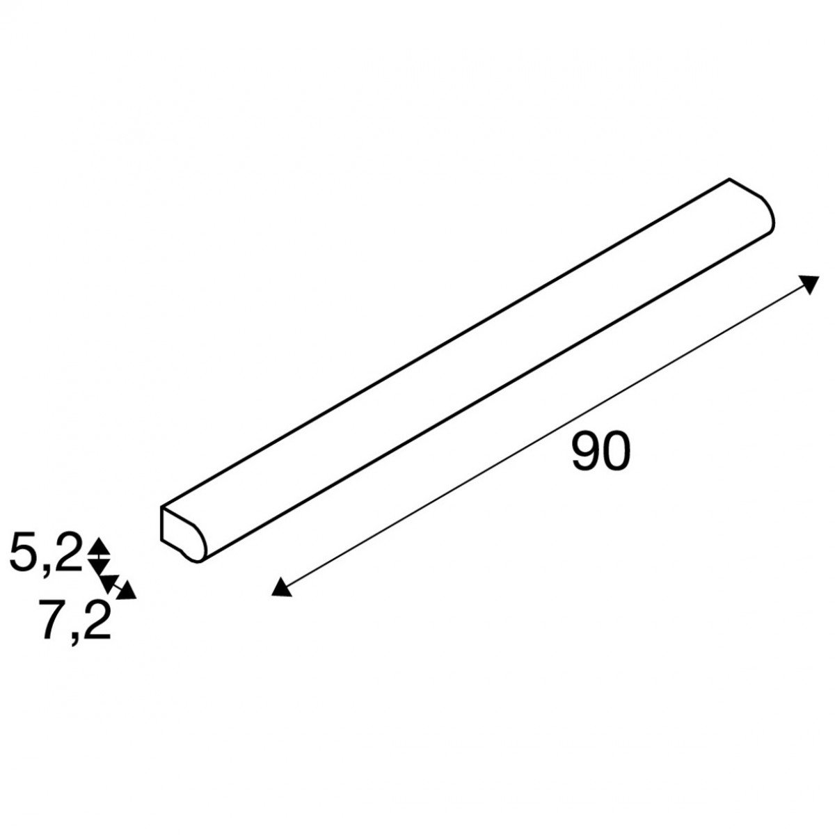 Wandleuchte Score L Downlighter schwarz in Modernem Stil von KS Beleuchtung 