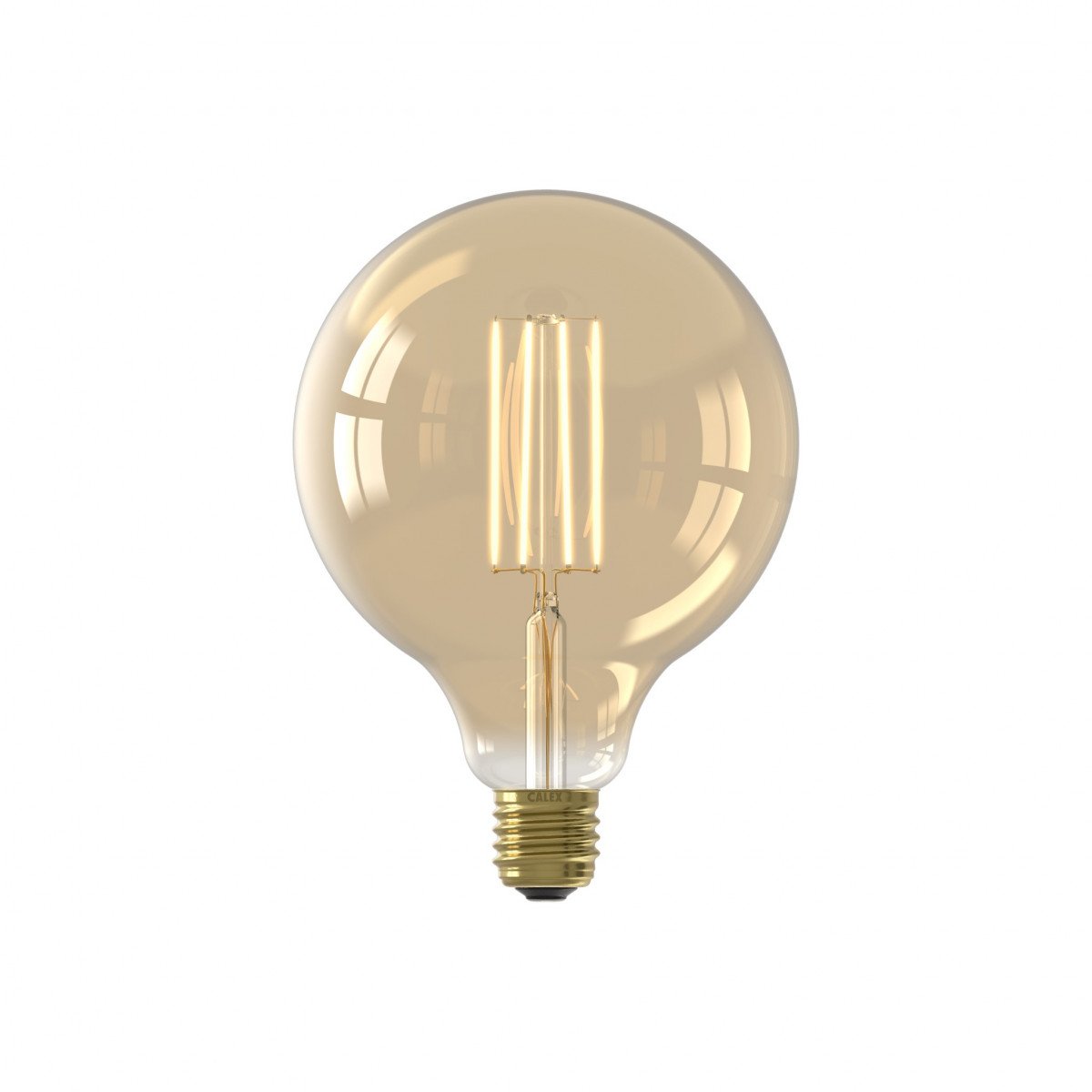 Große LED-Lichtquelle 6 Watt dimmbar gold