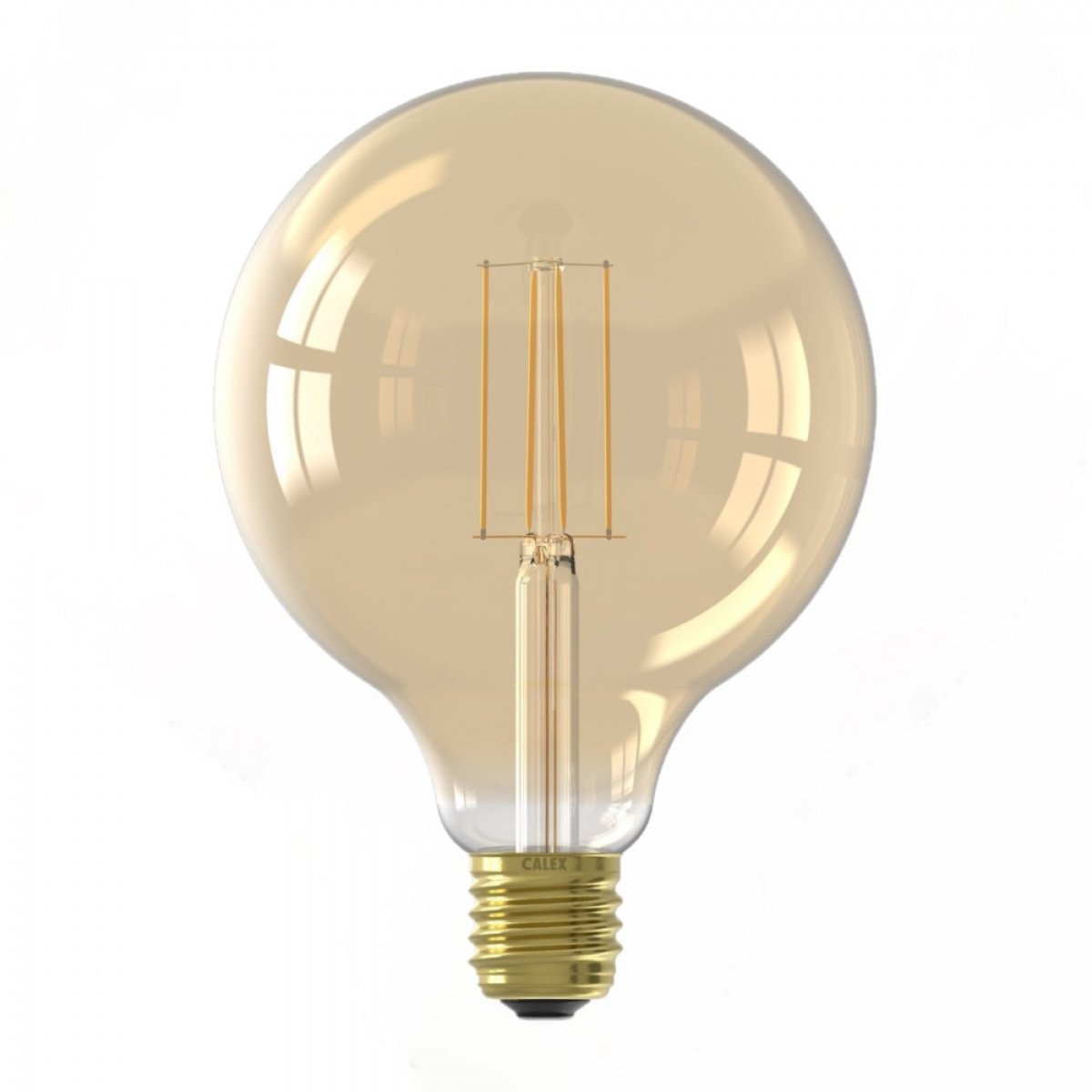 Große LED-Lichtquelle 6 Watt dimmbar gold