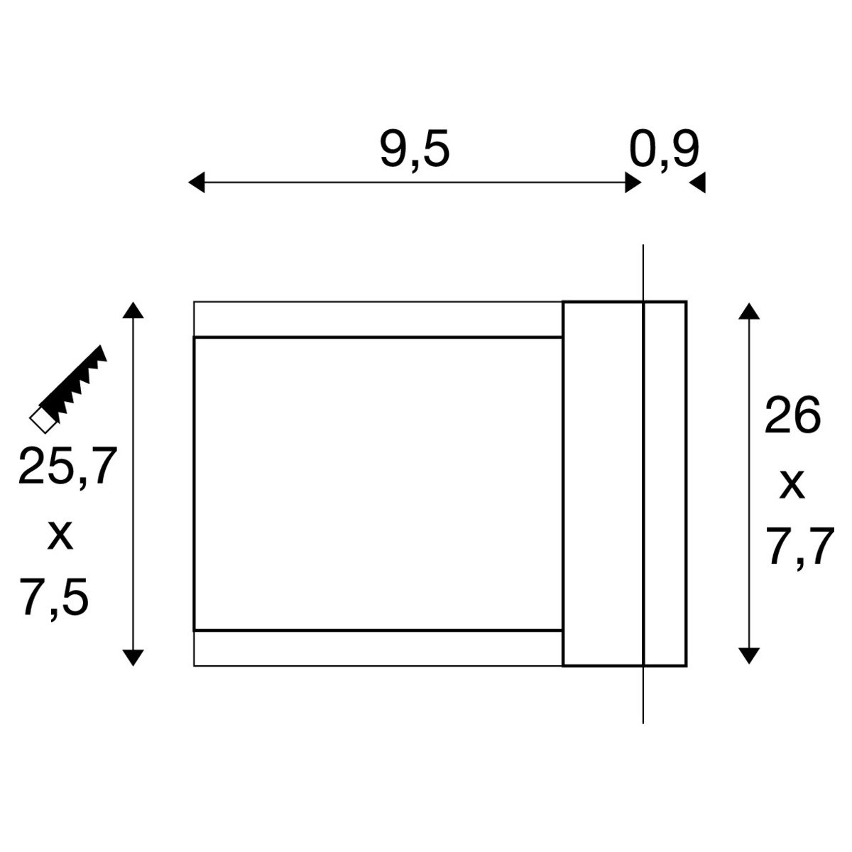 Außenbeleuchtung  Brick Mesh Einbaustrahler Edelstahl