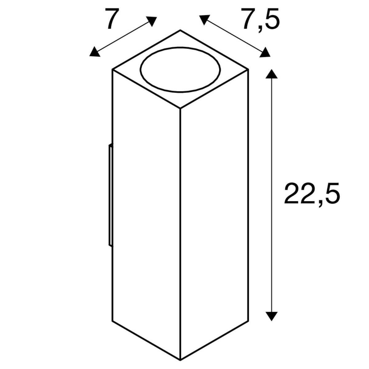 Big Theo Up&Down Wandleuchte Anthrazit Medium