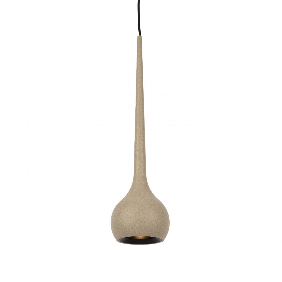 Champagne Pendelleuchte im Drop-Design Aluminium modern