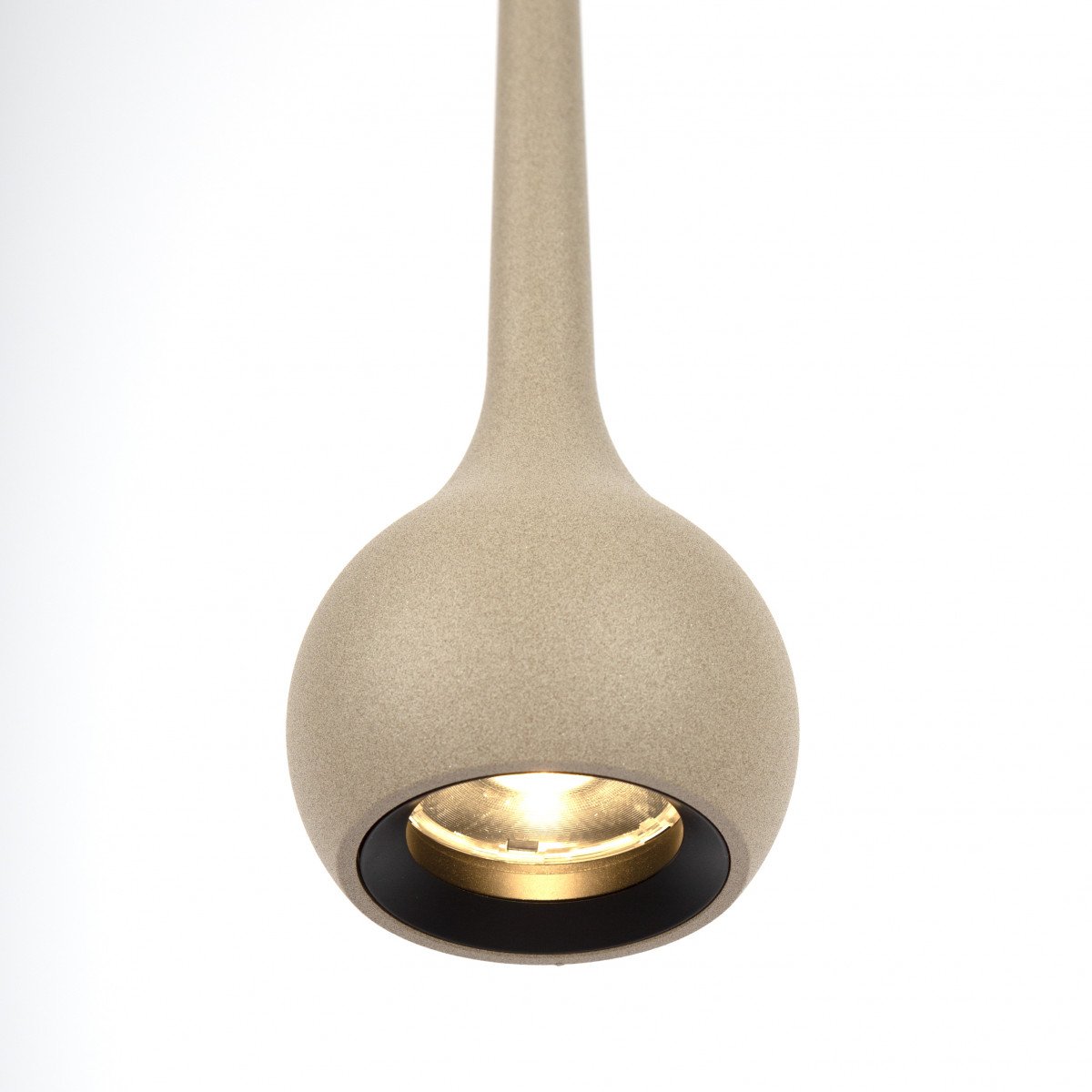 Champagne Pendelleuchte im Drop-Design Aluminium modern