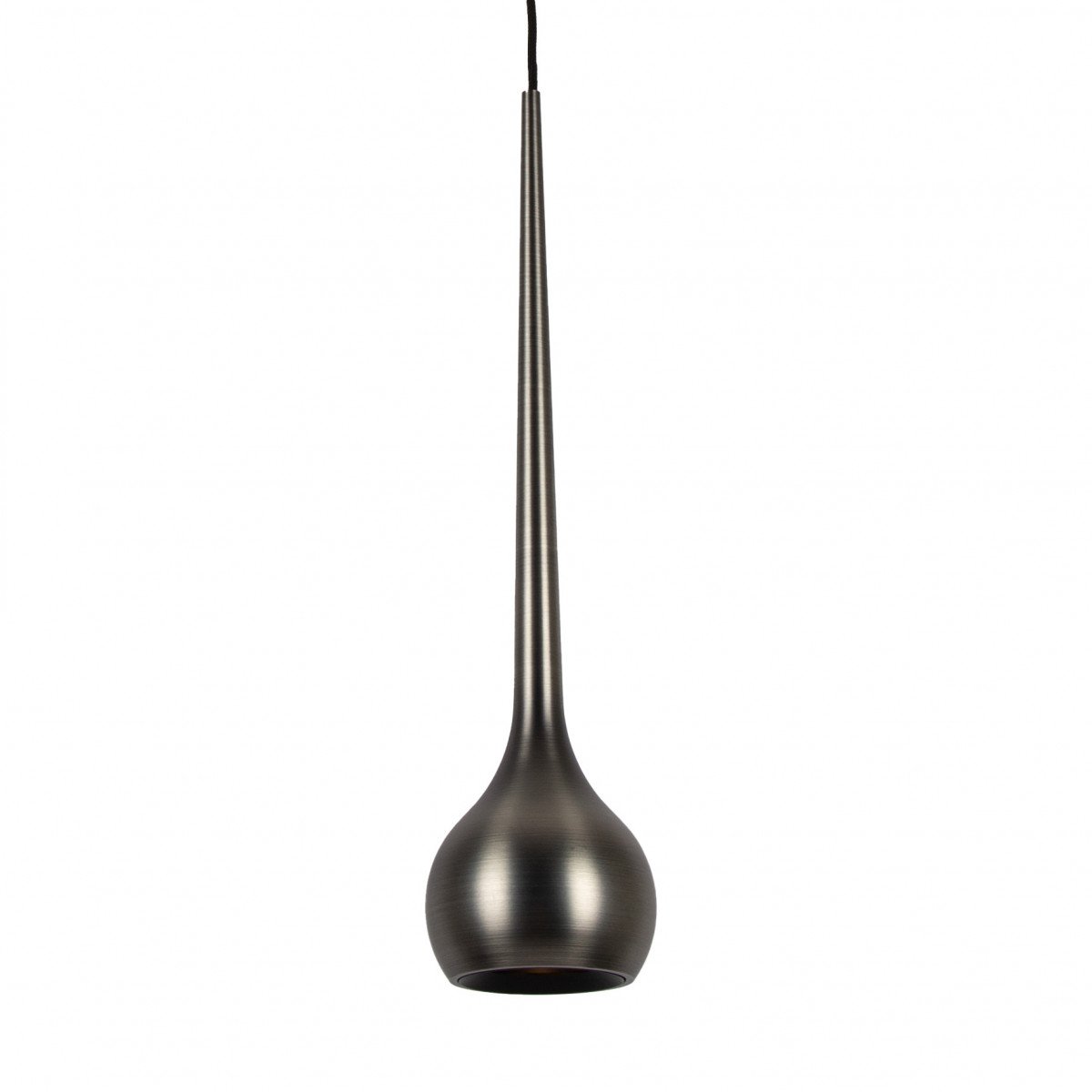 Gun Metal Pendelleuchte im Drop-Design Aluminium modern